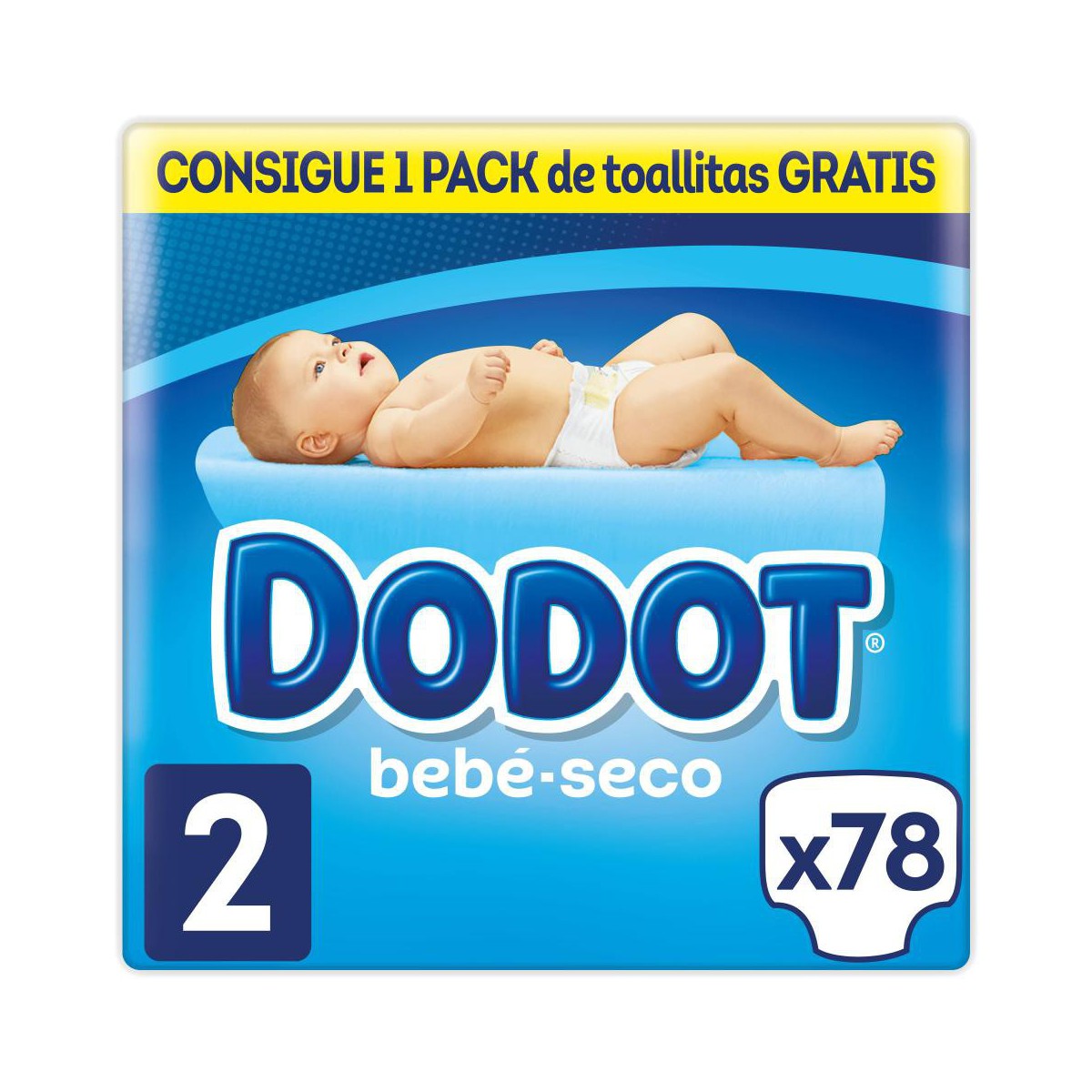 DODOT T2 3-6 KG 78 PAñALES+