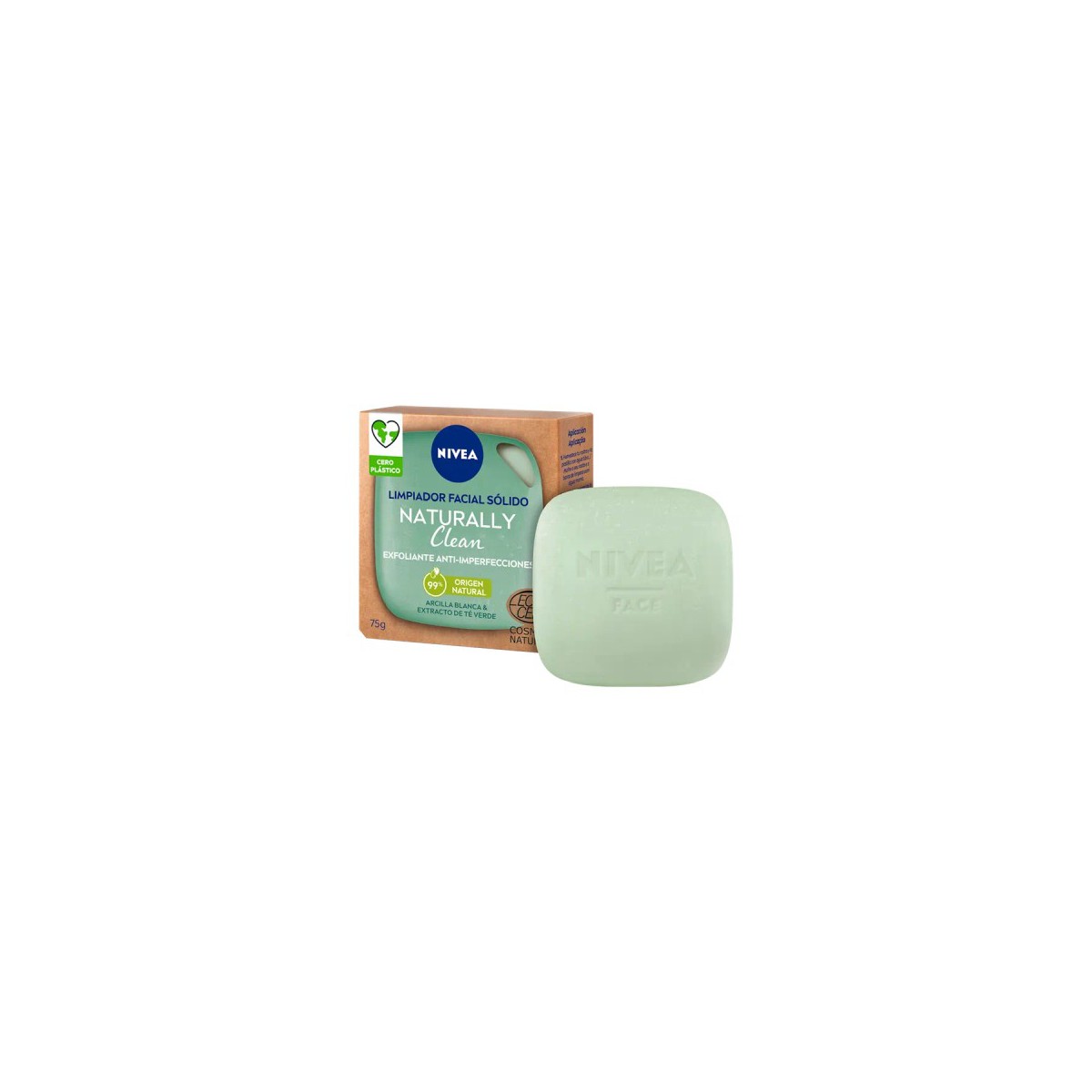 NATURALLY CLEAN EXFOLIANTE FACIAL SÓLIDO...