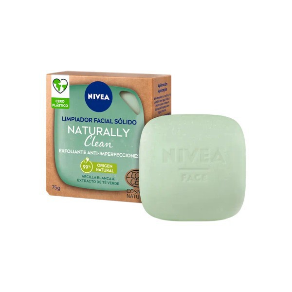 NATURALLY CLEAN EXFOLIANTE FACIAL SÓLIDO ANTI-IMPERFECCIONES