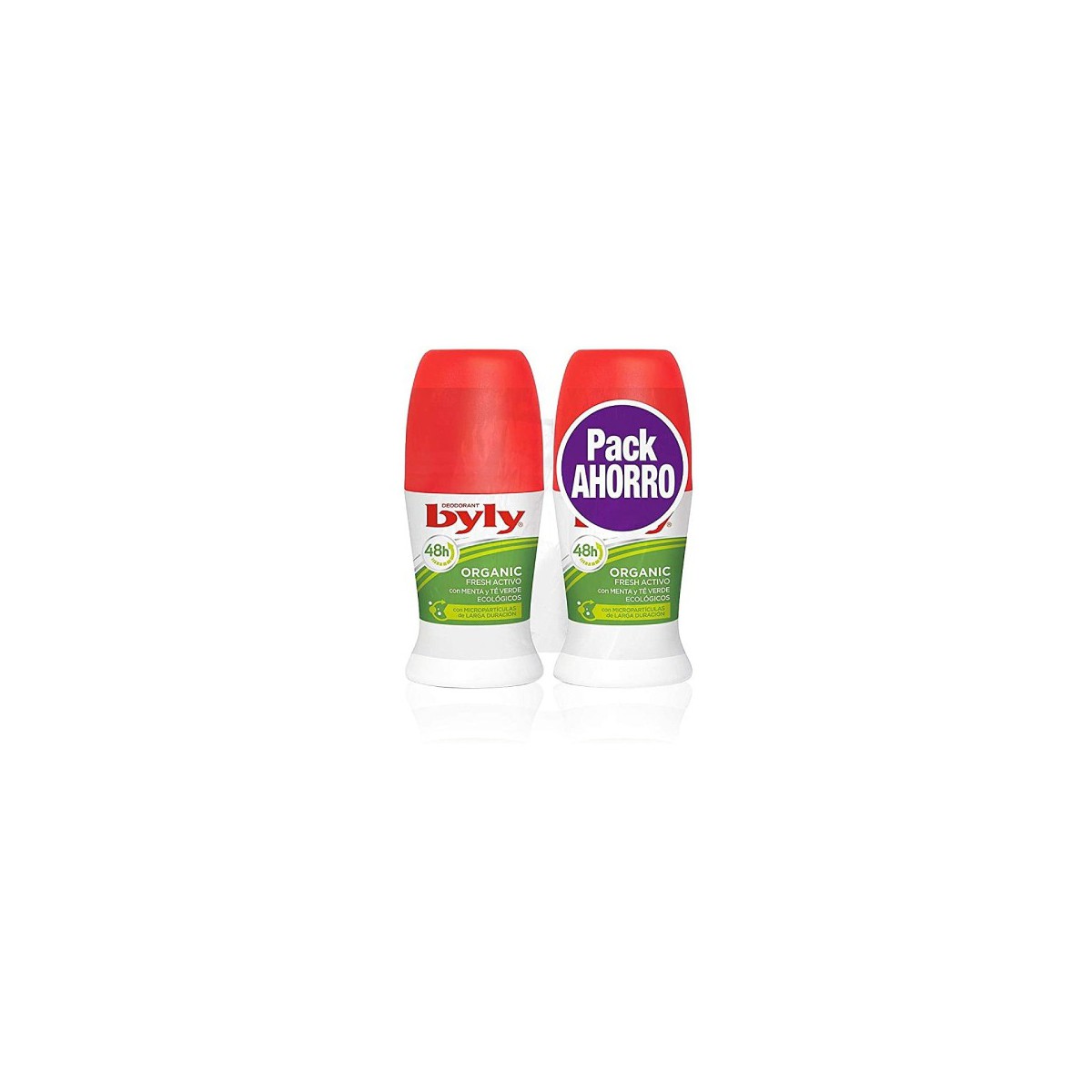 BYLY ORGANIC EXTRA FRESH DEO ROLLON 48 H DUPLO...