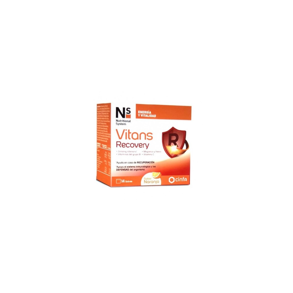 NS VITANS RECOVERY ENERGÍA Y VITALIDAD 14 SOBRES