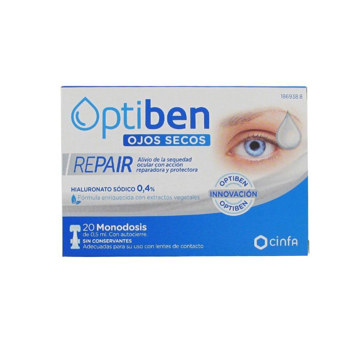 OPTIBEN OJOS SECOS REPAI 20 MONODOSIS